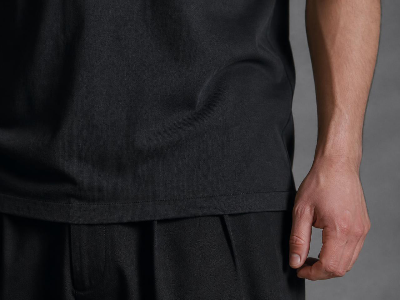 Side detail showing the tapered waist